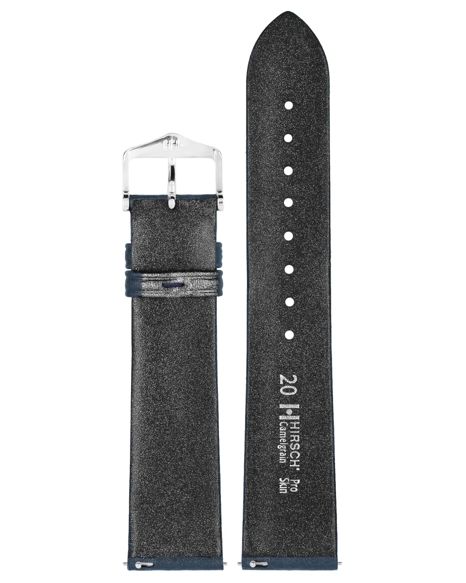 Pasek Hirsch Camelgrain Pro Skin Blue L 20 mm