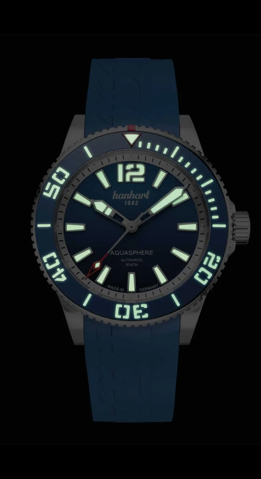 Hanhart AQUASPHERE Ocean Fade 42 mm - męski diver